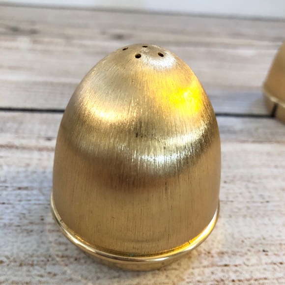 Naiper Dining Vintage Napier Gold Salt Pepper Shakers Set Poshmark